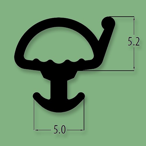 Bubble gasket black upvc - ,