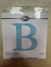 SIZZIZ BIGZ SASSY SERIF LETTER / INITIAL B thick die , discontinued design