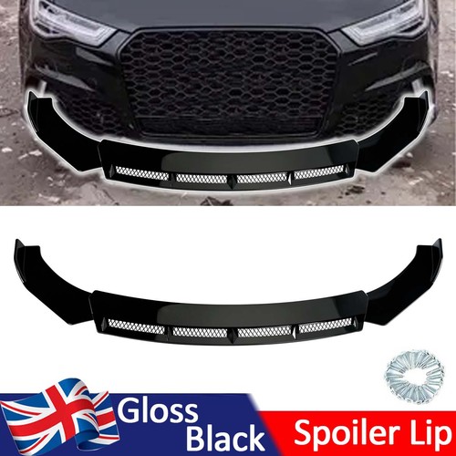 3pcs front bumper spoiler lip - bumper,