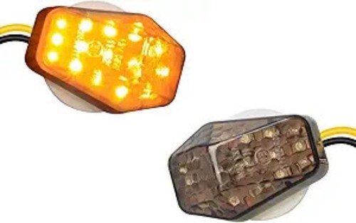 2pcs amber flush - amber, led