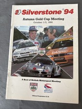 Race Programme 2 October 1994  Silverstone Formula 3 Sports GT FF1600 Tomcat A4