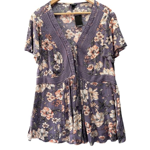 Torrid floral babydoll top - floral,