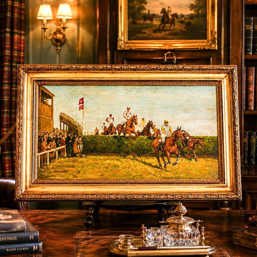 Stately english antique gold - english,