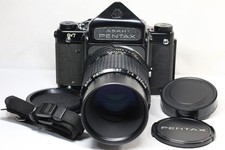 Pentax 67 6x7 Eye Level Film Camera + SMC Pentax 200mm F/4 Lens From Japan