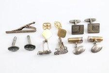 Sterling Silver Cufflinks Siam Vintage Mixed x 6 (51g)