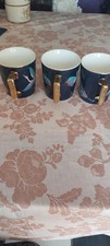 3x Fox&ivy Mugs Sets Coffee/Tea Mugs Ceramic In Good Used Condition £12