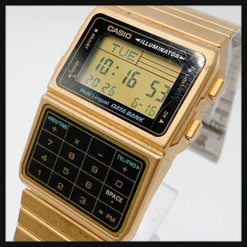 Casio data bank gold digital - casio,