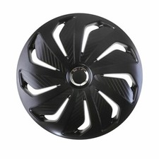 Fits FORD KA & FIESTA - 14" Wheel Trims Hub Caps Covers Protectors Wind Black
