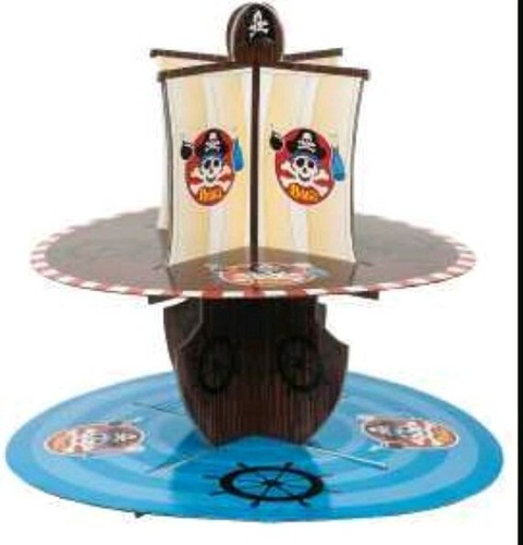Pirate two tier cupcake - pirate,