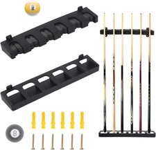 6 Wall Mounted Pool Cue Rack