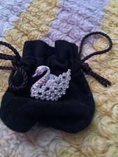 Swarovski Vintage Swan Brooch