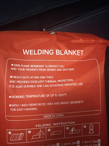 Welding blanket 1 5m - welding, 1.5m