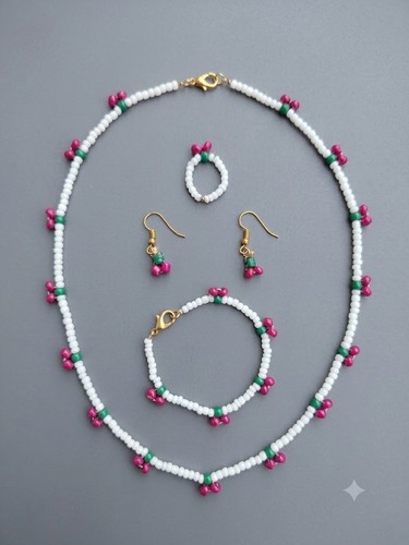 Handmade cherry beaded - handmade,
