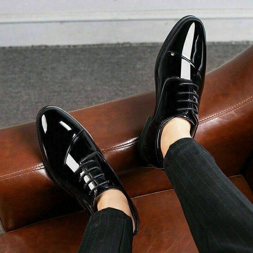 Men formal lace patent - formal,