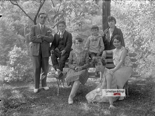 Vintage photo glass plate - glass,