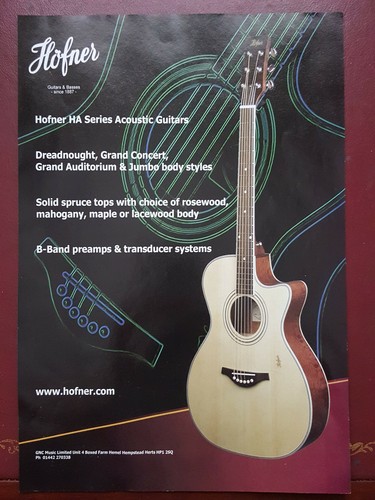Hofner guitars series - hofner,