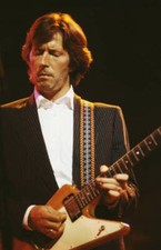 Eric Clapton performing on