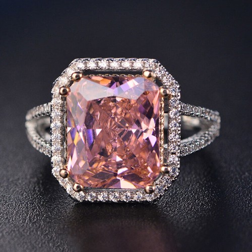 3ct radiant cut pink - 3ct,