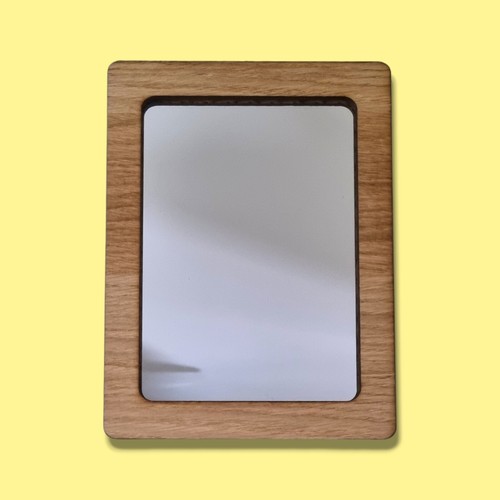Wood framed rectangle mirror - framed,,
