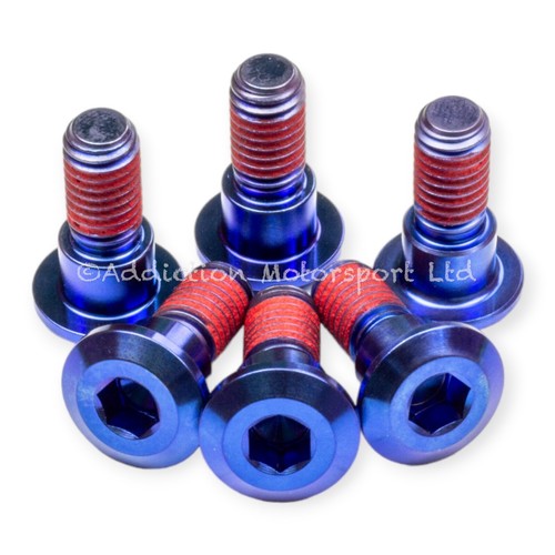 Blue titanium rear disc - titanium,