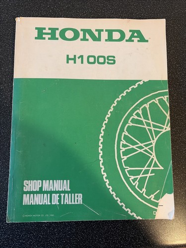Honda h100s shop manual - shop,