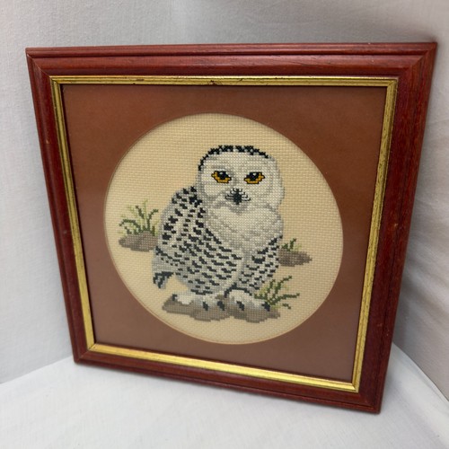 Snowy owl finished cross - owl,