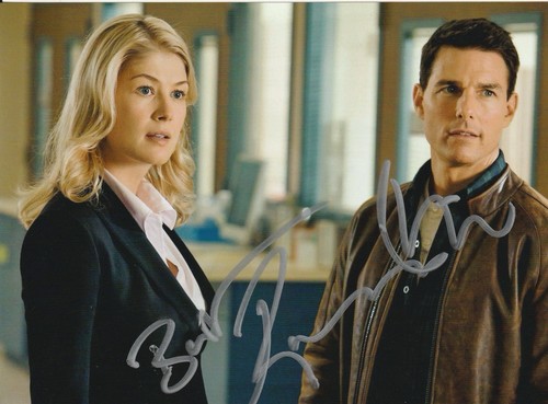 Rosamund pike hand signed 7x5 - rosamund,