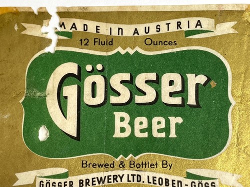 Vintage single beer label - a1,