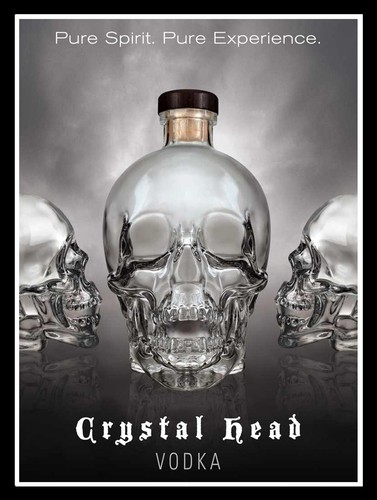 Crystal head vodka - crystal, retro