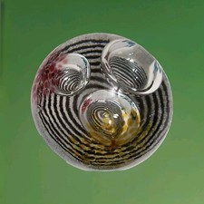 Glass Paperweights: Caithness: “Paintball” Glass Paperweight Number D23254.