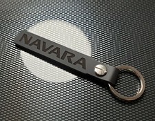 NAVARA BLACK LEATHER KEYRING B