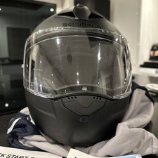 Schuberth C3 Pro Matt Black With SC10u Intercom System Installed.