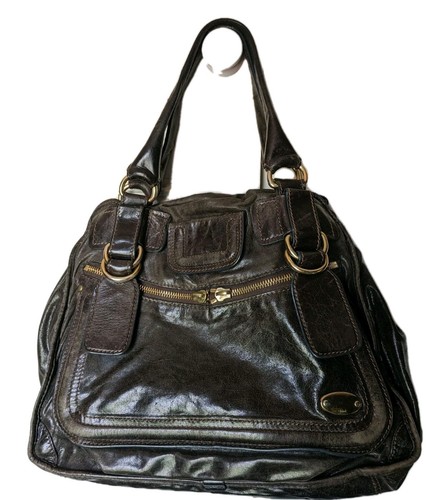 Chloe ladies bag brown leather - ladies,