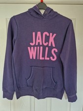 Ladies Jack Wills Navy Blue Hoodie, Size 12