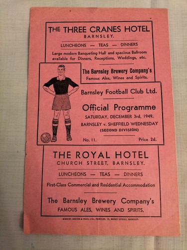 1949 barnsley sheffield - 1949/50, v