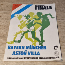 OFFICIAL PROGRAMME- EUROPEAN CUP FINAL- BAYERN  MUNCHEN V ASTON VILLA- MAY 1982