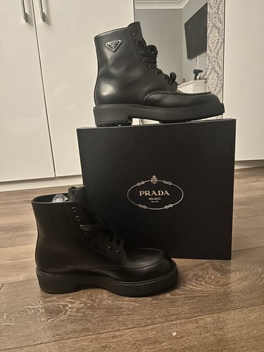 Prada men black boots 10 - boots,