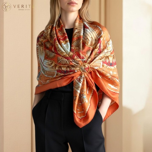 Rare vintage hermes silk scarf - silk,