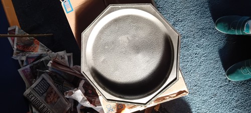 Vintage civic pewter hammered - pewter,