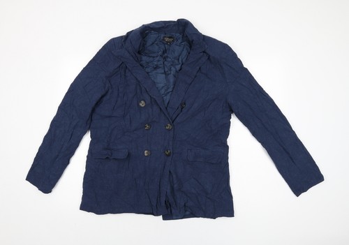 Topshop womens blue jacket - womens,