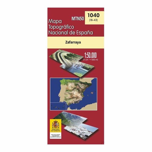 Spain map 1040 zafarraya - map,