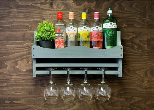 Wine rack grey - wine, gin
