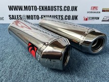Yamaha YZF 1000 R1 Scorpion Oval Twin Exhaust Silencers 2009 - 2014 RRP £598!!