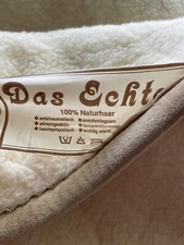 Vtg Merino Lambswool Blanket/Single Bedpsread, plain design Das Echte 74” 53”