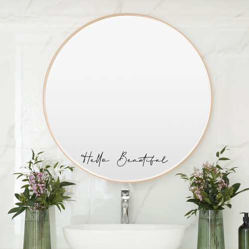 Hello beautiful mirror - beautiful, sticker
