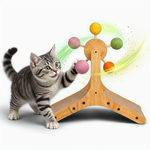Cat tree scratching - 2,
