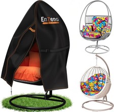 Enzeno Patio Hanging Egg Chair Cover, Outdoor Single seat Cocoon Swing Egg Chair