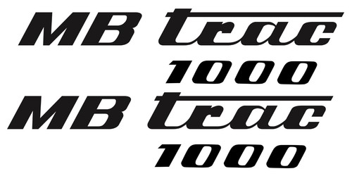 Trac 1000 bonnet - , stickers