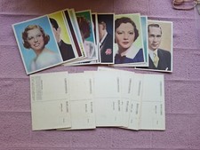 COMPLETE SET - GODFREY PHILLIPS - FILM STARS P SIZED 24 CARDS MOST GD some lower