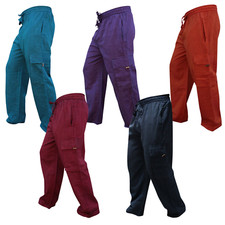 Mens Cargo Pant Plain Hippie